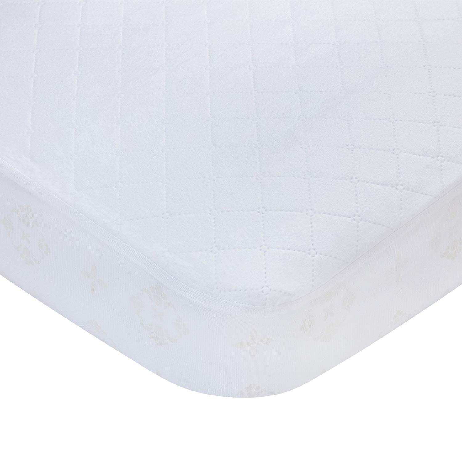 Wholesale Bamboo Cotton Terry Quilted  Queen Size Waterproof Mattress Cover Protector