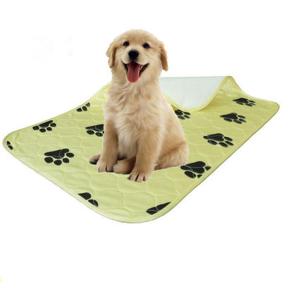 Cheap Wholesale Washable 100%Polyester Printed Waterproof Puppy Pee Pads
