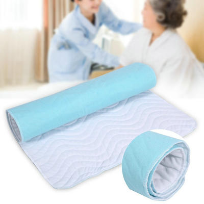 Washable adult incontinence bed pad urine absorbent reusable pads for men and women